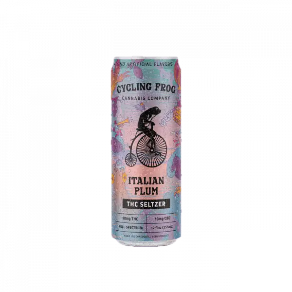 Cycling Frog Italian Plum Seasonal 10mg THC Seltzer 4-Pack