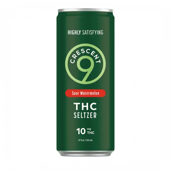 Crescent 9 Sour Watermelon THC Seltzer 4-Pack