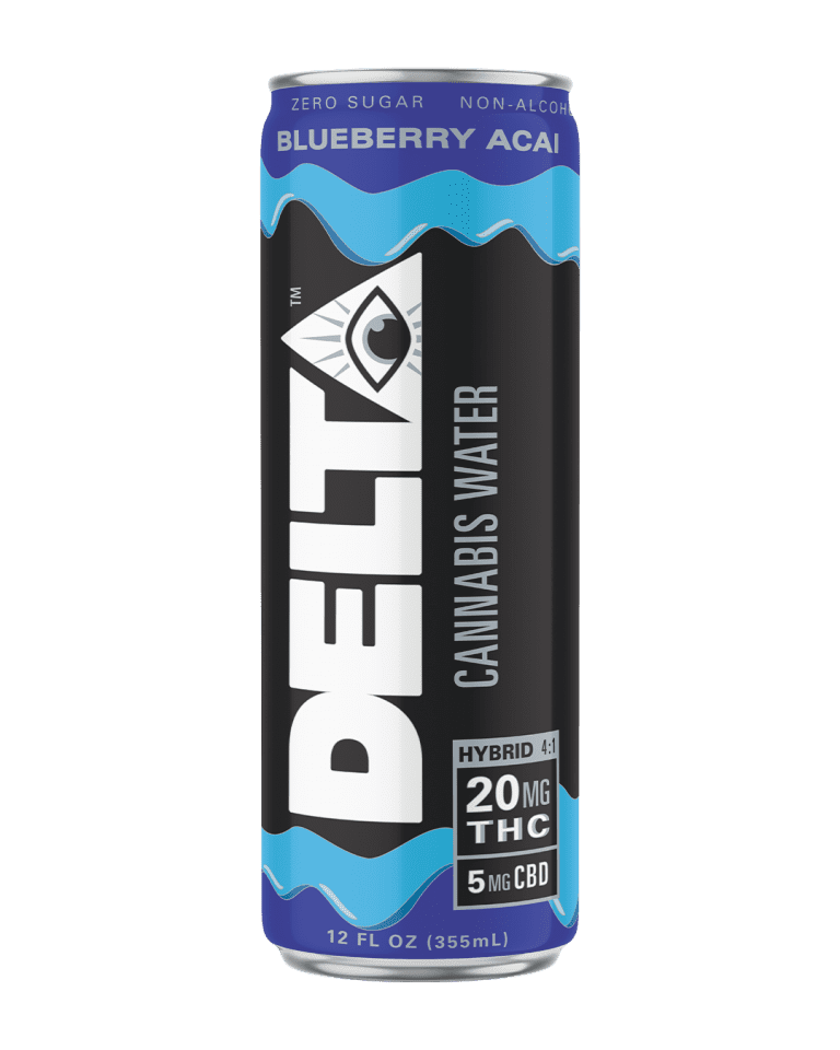 Delta Beverages 20mg Cannabis Water Blueberry Asai