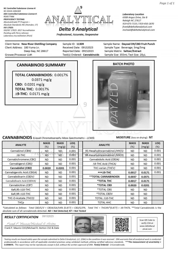 Dayzed Fruit Punch Botanical & Adaptogen Infused‬‭ Delta-9 4-pack - Image 2