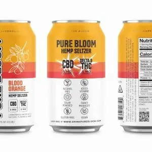Pure Bloom Hemp Seltzer Blood Orange 4-Pack