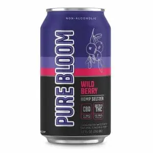 Pure Bloom Hemp Seltzer Wild Berry 10 mg THC 4-Pack
