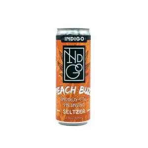 Indigo Peach Buzz 8mgTHC Seltzer 4-Pack