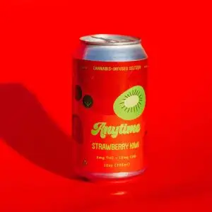 Anytime Strawberry Kiwi Canabis Infused Seltzer 4-Pack