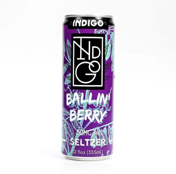 Indigo Ballin Berry 30mg THC Seltzer 4-Pack