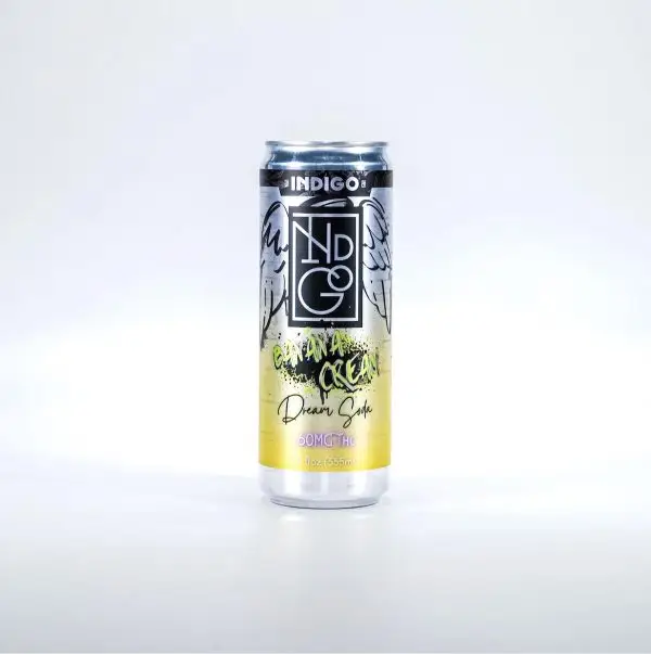 Indigo Banana Cream Dream 60mg THC Soda 4-Pack
