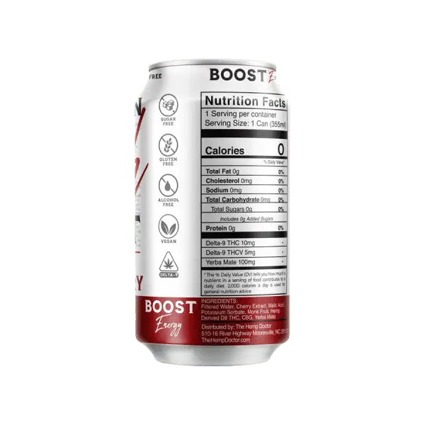 The Hemp Doctor Southern High BOOST Yerba Mate Seltzer 4-Pack - Image 2