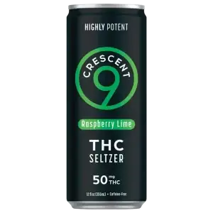 Crescent 9 Raspberry Lime THC Seltzer 4-Pack