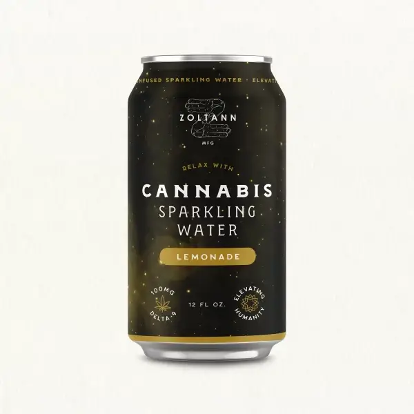 Zoltann Lemonade Cannabis Sparkling Waters 100mg THC 4-Pack
