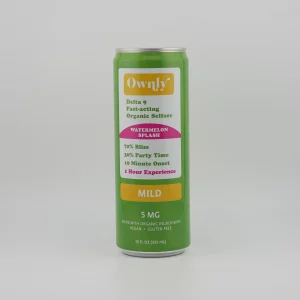 WATERMELON SPLASH 5 MG THC SELTZER - MILD STRENGTH - 4 PACK