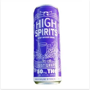 High Spirits Just Grape Seltzer 50mg 4 Pack