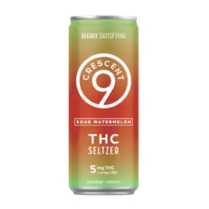 Crescent 9 Sour Watermelon 5mg THC Seltzer 4-Pack