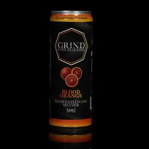 Grind with Gratitude Blood Orange 5mg THC Seltzer 4-Pack