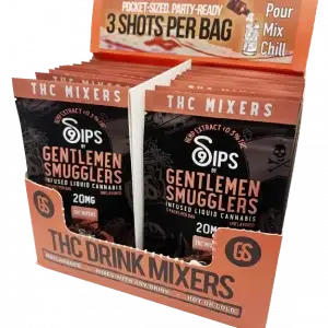 Gentlemen Smugglers Water Soluble 20mg Delta-9 THC Mix 20-Box