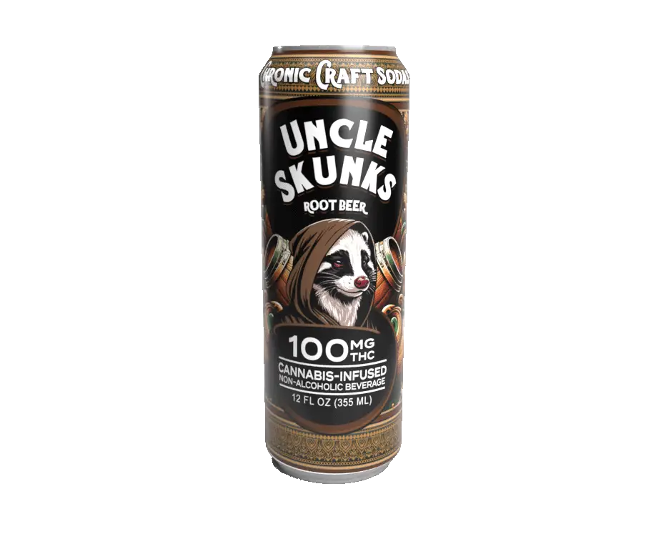 Uncle Skunk’s Craft Root Beer 100mg THC 4-Pack