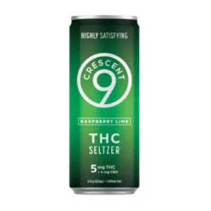 Crescent 9 Raspberry Lime 5mg THC Seltzer 4-Pack
