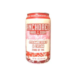 Anchored D9 Strawberry Cream Hard Soda 25 mg 4-Pack