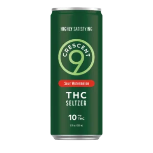 Crescent 9 Sour Watermelon 10mg  THC Seltzer 4-Pack