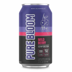 Pure Bloom Hemp Seltzer Wild Berry 10 mg THC 4-Pack