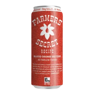 Farmers Secret Blood Orange 10mg D9 THC Seltzer 4 Pack