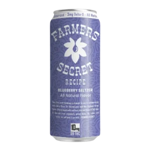 Farmers Secret Blueberry 10mg D9 THC Seltzer 4 Pack