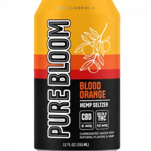 Pure Bloom Hemp Seltzer Blood Orange 10 mg THC 4-Pack