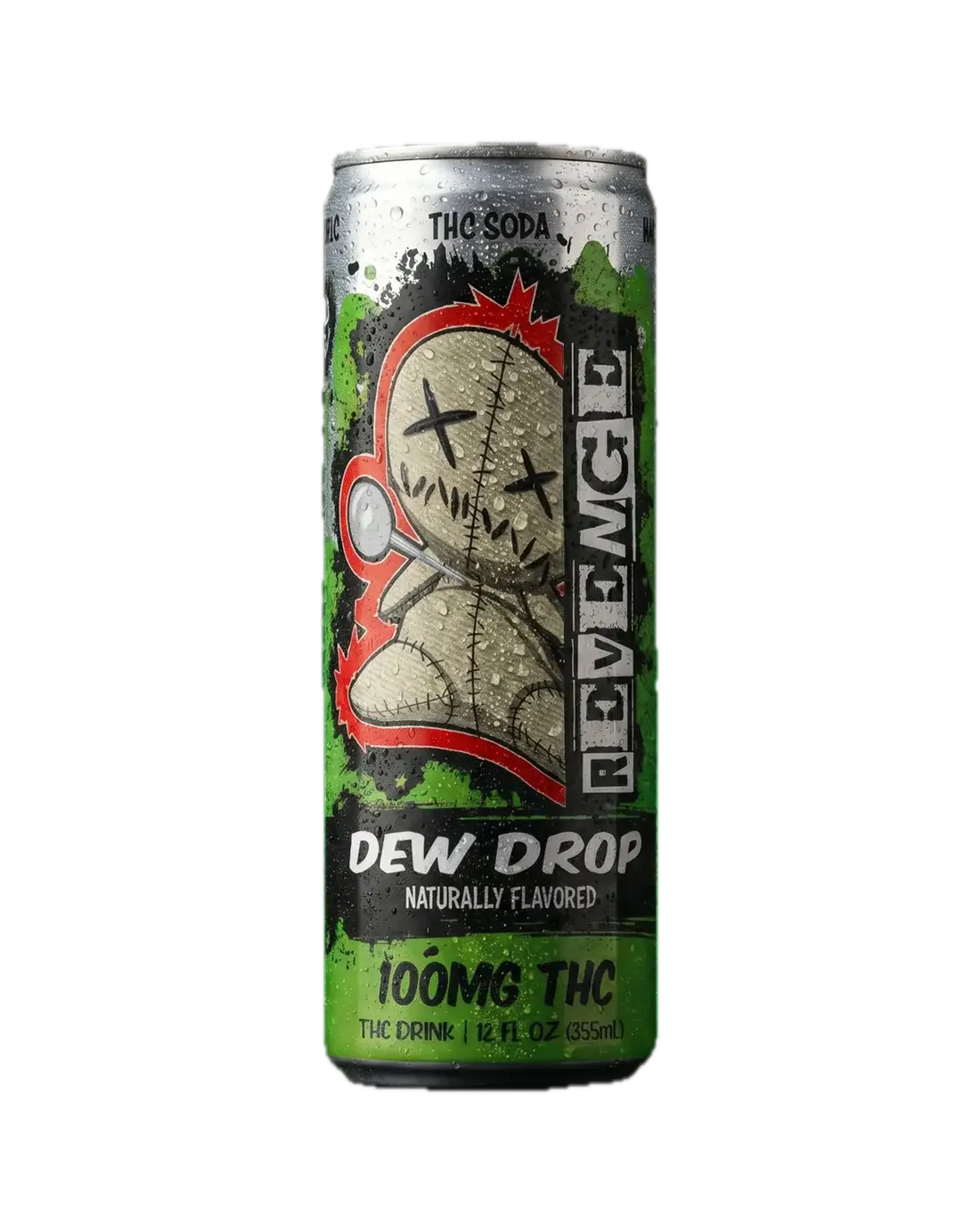 Revenge THC Soda - Dew Drop - 100MG 4-Pack