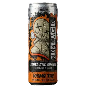 Revenge THC Soda - Fantastic Orange - 100MG 4-Pack