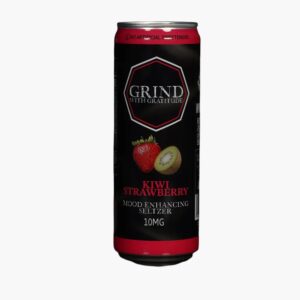 Grind with Gratitude Kiwi Strawberry 10 mg THC Seltzer