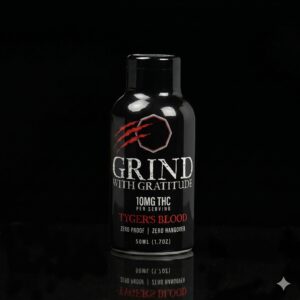 Grind with Gratitude Tyger’s Blood 10mg THC 50ml Shots