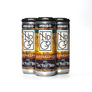 Indigo Root Beer product packaging